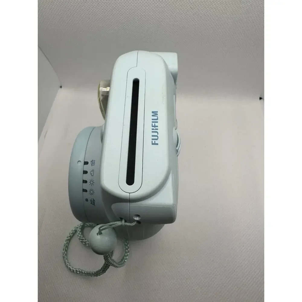 FUJIFILM Instax Mini 8 Blue Instant Film Camera Retro Cam w Strap And Case